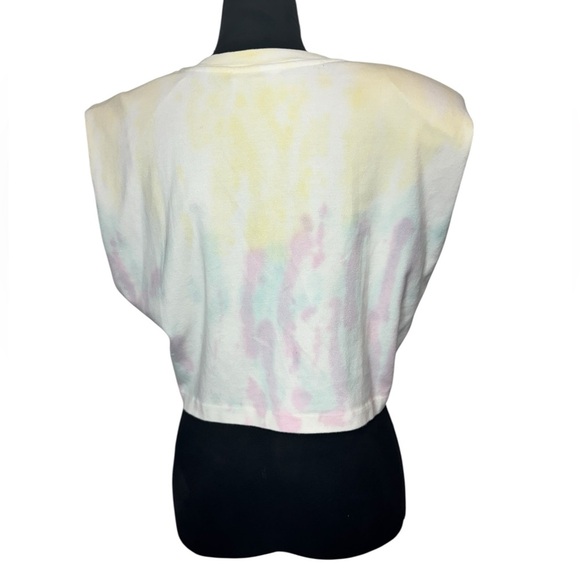 All Saints Coni Cropped Tie Dye Tank Top - Picture 3 of 9